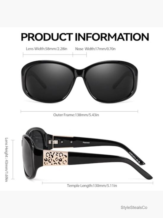 Polarized Wrap Around Sunglasses UV400 Protection main image 4